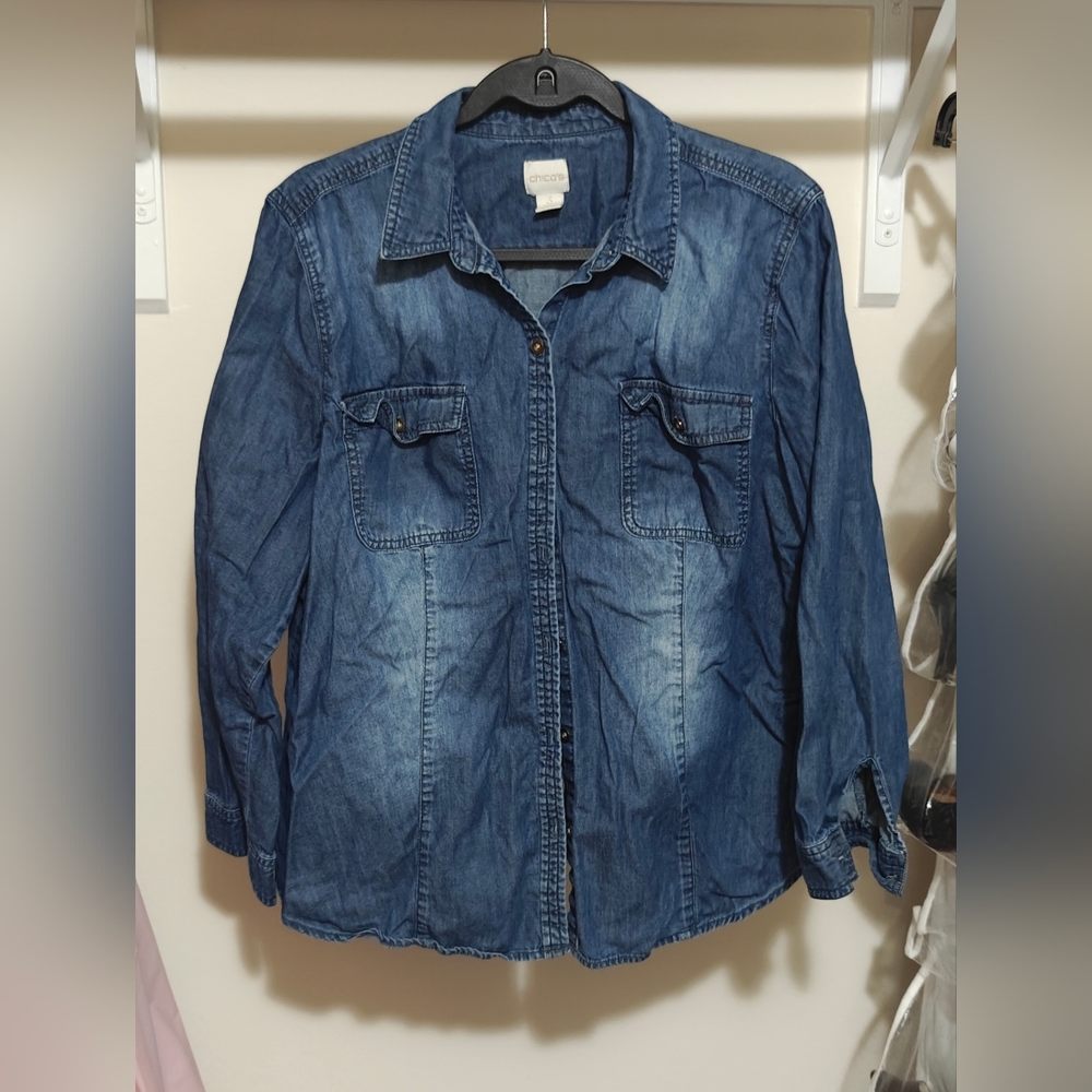 Chicos Denim Shirt